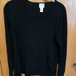 Chico's Size 1 black sweater
